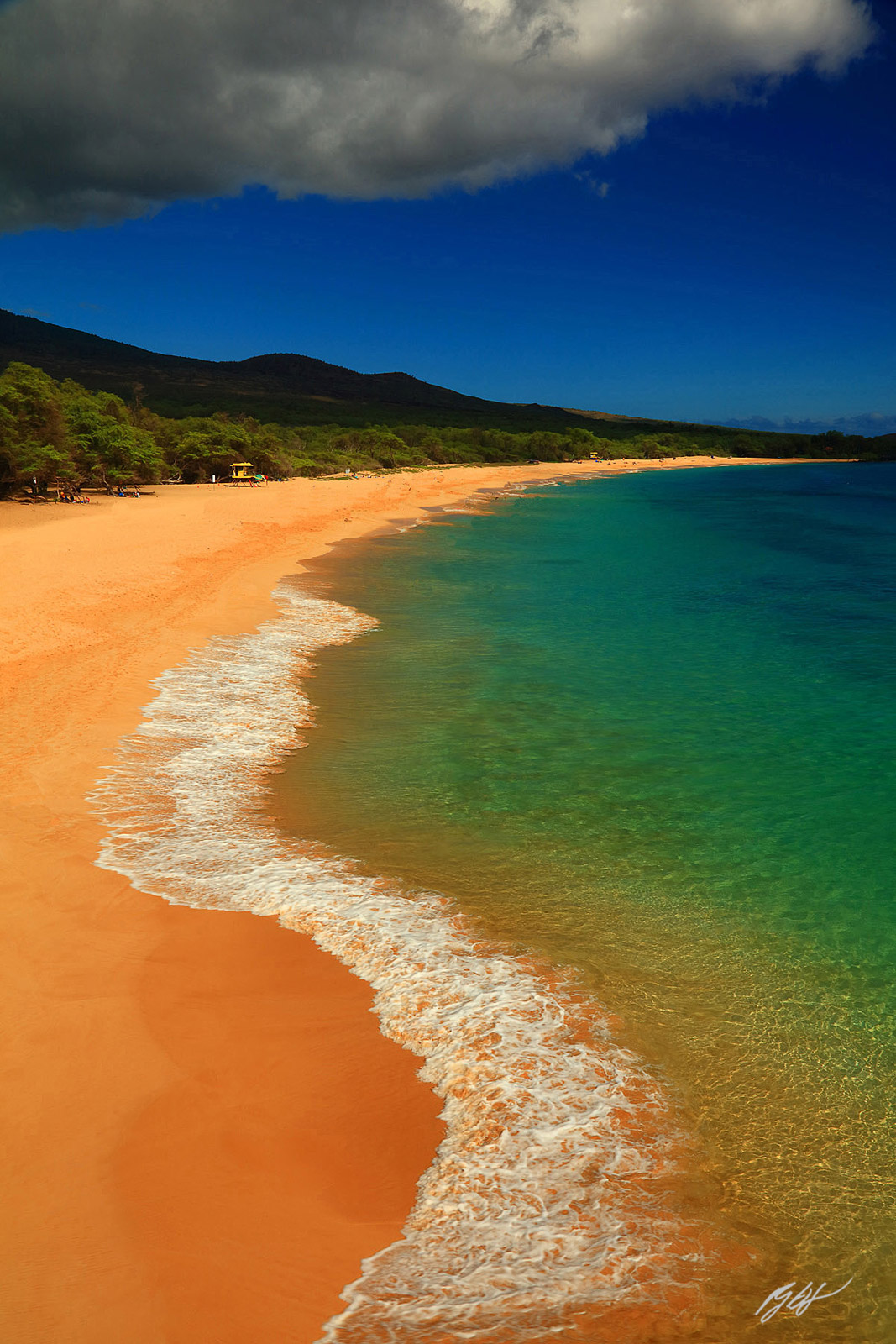 Big Beach on the Island of Maui in the Hawaiian Islands