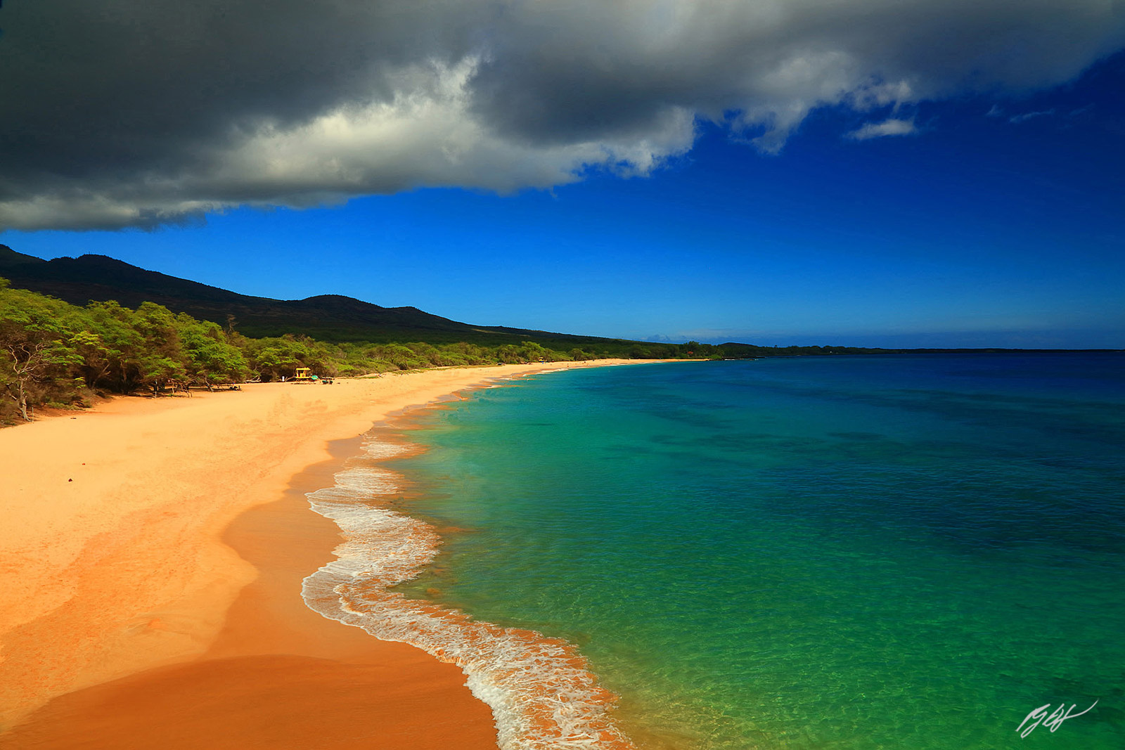 Big Beach on the Island of Maui in the Hawaiian Islands