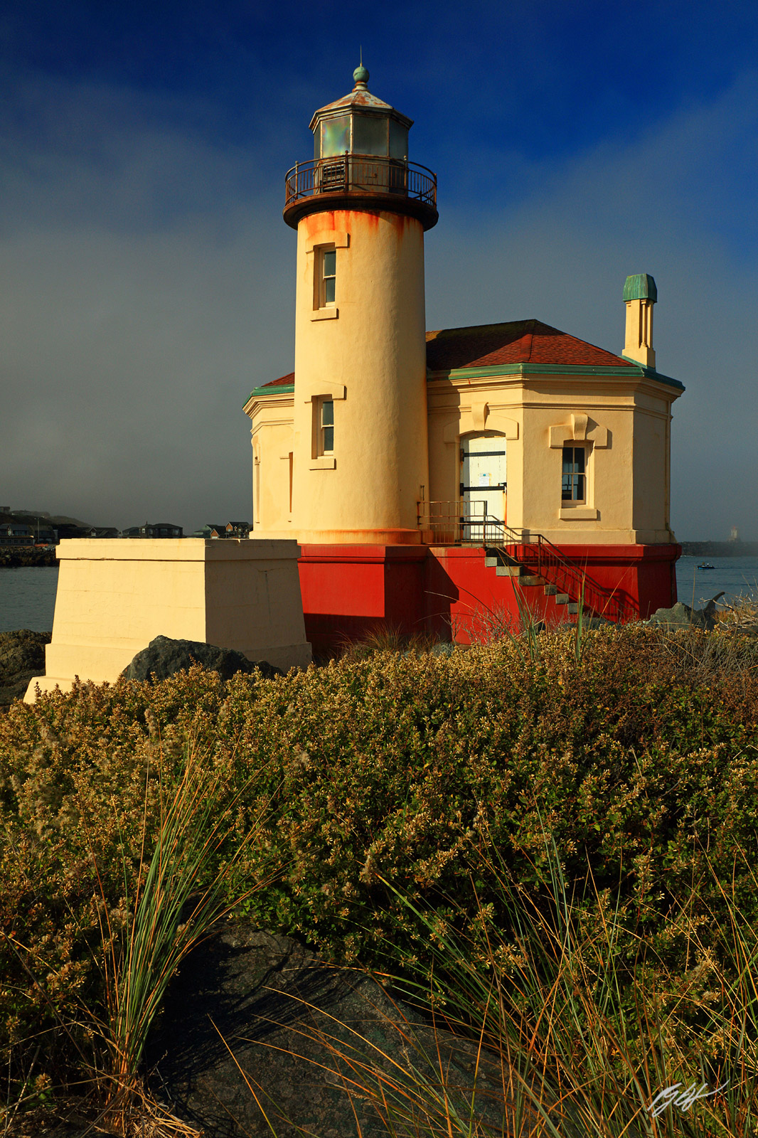Coquille Lighthouse in Bullard's Beach State Park in Bandon Oregon