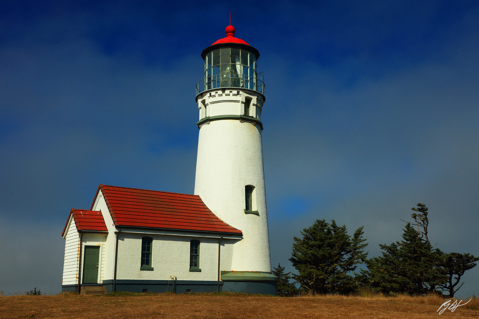 Cape Blanco Lighthouse in Cape Blanco Lighthouse State Park on the Oregon Coast
