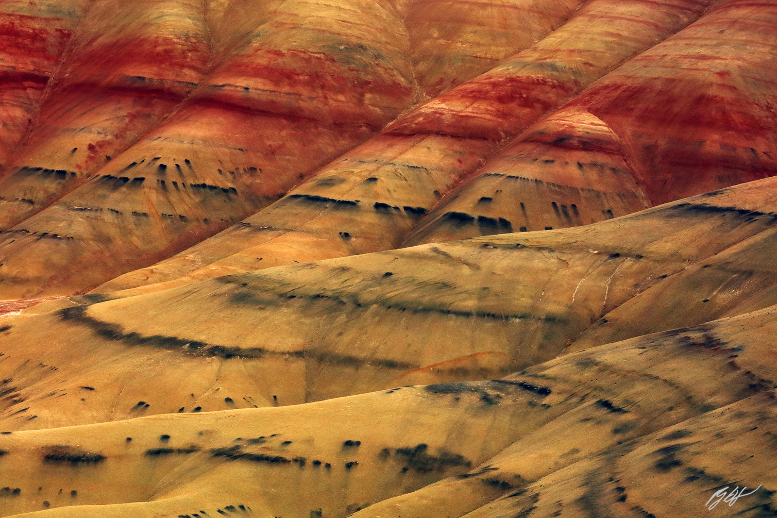 Colors of the Painted Hills, John Day Fossil Beds National Monument in Oregon