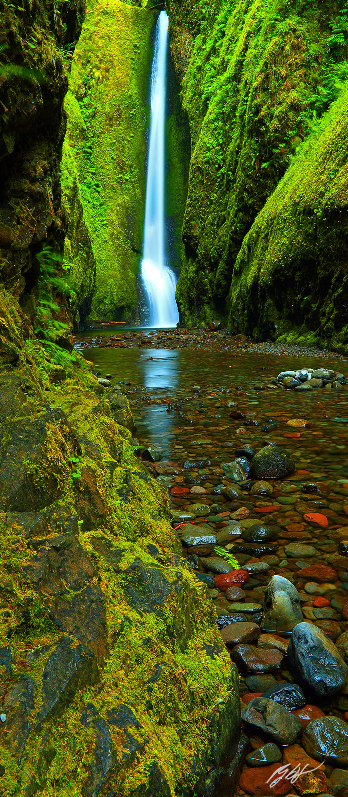 Oneonta Falls in Oneonta Gorge, Columbia River Gorge National Scenic Area in Oregon